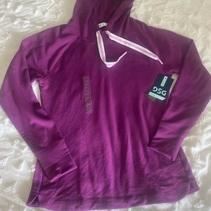 Plum lightweight hoodie by DSG, Size XS